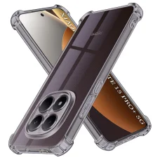 Techsuit - Nárazuvzdorný Priehľadný Silikón - Xiaomi Redmi Note 15 Pro+ 5G / Poco M8 Pro 5G - Dymovo Čierny Obal