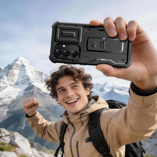 Samsung Galaxy S26 Čierne Tech-Protect Kevlar Cam+ sada 2 puzdier - 6