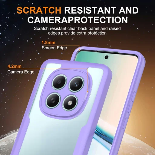 Xiaomi Redmi Note 15 4G Fialová Techsuit - ColorVerse 360 Series + Puzdro a ochranné sklo - 5