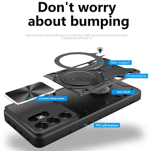 Samsung Galaxy S26 Ultra červené Techsuit CamGuard Pro puzdro - 2