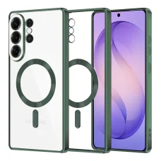 Samsung Galaxy S26 Ultra Hlbokozelené Techsuit Luxusné Krištáľové MagSafe puzdro