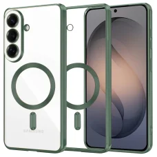 Samsung Galaxy S26 Mélyzöld Techsuit - Luxury Crystal MagSafe tok