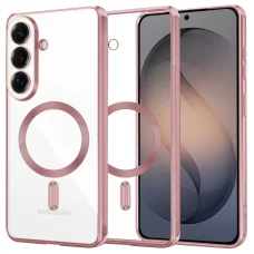 Samsung Galaxy S26 Ružový Techsuit - Luxusné Krištáľové MagSafe puzdro