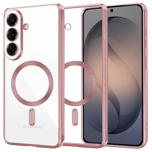 Samsung Galaxy S26 Pink Techsuit - Luxury Crystal MagSafe tok - 1