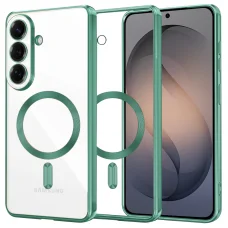 Samsung Galaxy S26 svetlozelené Techsuit - Luxusné kryštálové MagSafe puzdro