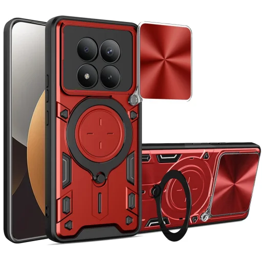 Xiaomi Redmi Note 15 Pro+ 5G / Poco M8 Pro 5G Červené puzdro Techsuit CamGuard Pro - 1