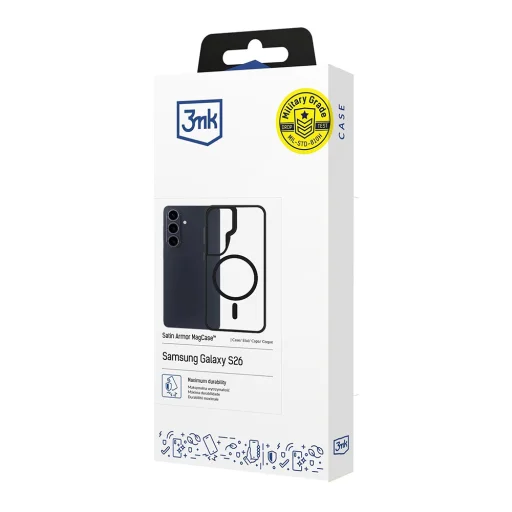 Samsung Galaxy S26 priehľadný 3mk Satin Armor MagCase obal - 7