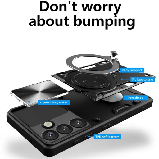 Samsung Galaxy S26 Čierny Techsuit CamGuard Pro obal - 2