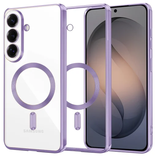 Samsung Galaxy S26 Svetlofialové Techsuit - Prémiové Krištáľové MagSafe puzdro - 1