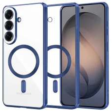 Samsung Galaxy S26 Tmavomodrá Techsuit - Luxusné krištáľové MagSafe puzdro