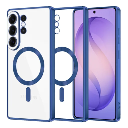 Samsung Galaxy S26 Ultra Hlboká modrá Techsuit - Luxusné Kryštálové MagSafe puzdro - 1