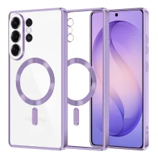 Samsung Galaxy S26 Ultra Svetlofialové Techsuit Luxusné Krištáľové MagSafe puzdro