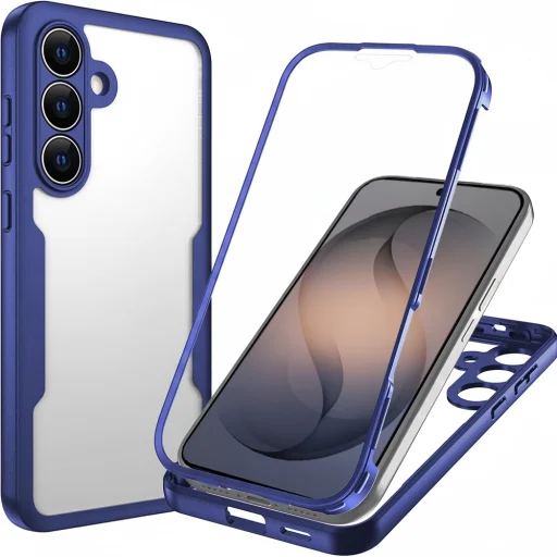 Samsung Galaxy S26 Kék Techsuit ColorVerse 360 Sorozat + Kijelzővédő tok - 1