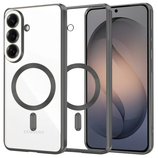 Samsung Galaxy S26 Čierne Techsuit Luxury Crystal MagSafe puzdro - 1