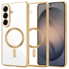 Samsung Galaxy S26 Zlaté Techsuit Luxusné Krištáľové MagSafe puzdro