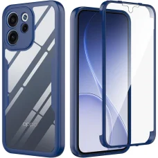 Oppo Reno15 F / Reno15 FS 5G Modrý Techsuit - ColorVerse 360 Series + Ochranné sklo na displej