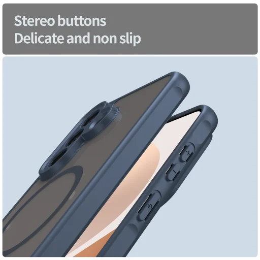 Samsung Galaxy A57 5G - Námornícka modrá Techsuit HaloFrost II MagSafe puzdro - 4