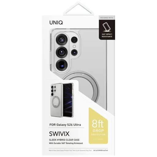Samsung Galaxy S26 Ultra UNIQ Swivix 360 Rotating Kickstand tok átlátszó - 3