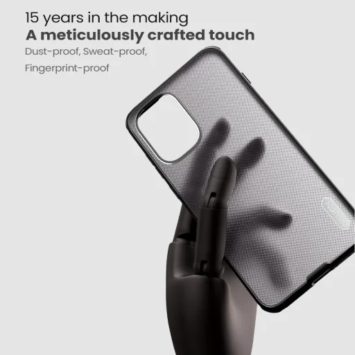 OnePlus 15R Priehľadný čierny Nillkin Super Frosted PRO zadný obal - 3