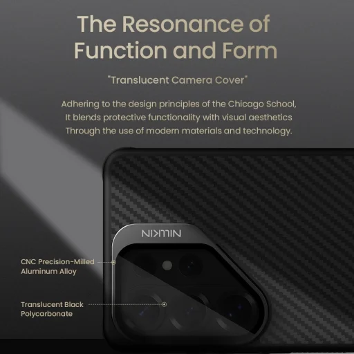 Samsung Galaxy S26 Ultra Čierna/Priehľadná Nillkin CarboProp Aramid Magnetické Puzdro - 6