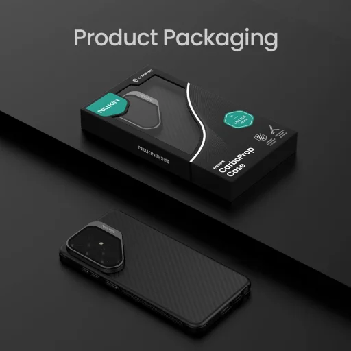 Samsung Galaxy S26 Ultra Čierna/Priehľadná Nillkin CarboProp Aramid Magnetické Puzdro - 9