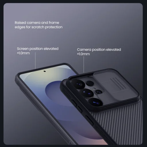 Samsung Galaxy S26 Ultra Priehľadné Čierne Nillkin CamShield PRO tvrdé puzdro - 4