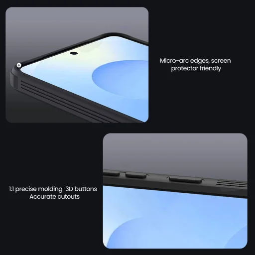 Samsung Galaxy S26+ Priehľadné čierne Nillkin CamShield PRO tvrdé puzdro - 7