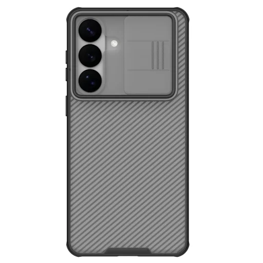 Samsung Galaxy S26+ Priehľadné čierne Nillkin CamShield PRO tvrdé puzdro - 1