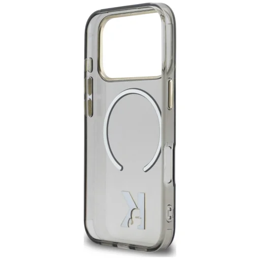 iPhone 17 Pro Max Karl Lagerfeld IML logo hlavy K MagSafe čierne puzdro - 7