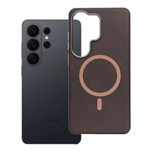 Puzdro GENTLEMAN MAG COVER kompatibilné s MagSafe pre SAMSUNG S26 Ultra hnedé - 7