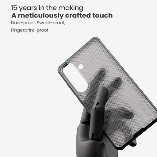 Samsung Galaxy S26 Nillkin Super Frosted PRO priehľadný čierny zadný kryt - 3