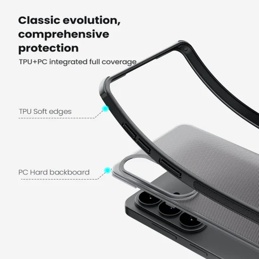 Samsung Galaxy S26 Nillkin Super Frosted PRO priehľadný čierny zadný kryt - 4