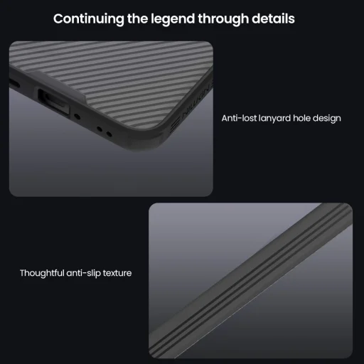 OnePlus 15R Priehľadné čierne Nillkin CamShield PRO tvrdé puzdro - 6