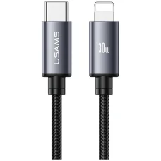 USAMS U91 30W USB-C - Lightning kábel 1m kovový