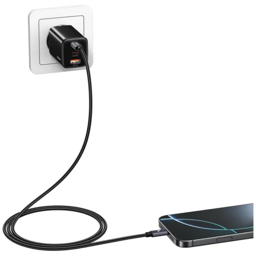 USAMS U91 30W USB-C - Lightning kábel 1m kovový - 2