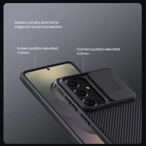 Samsung Galaxy S26 čierne Nillkin CamShield PRO tvrdé puzdro - 4