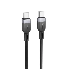 Silikónový kábel USB C - USB C Hoco 3A 60W 3 m X109 čierny