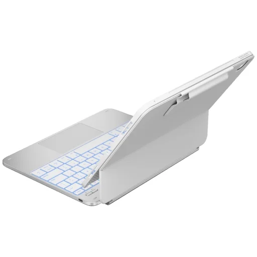 iPad Air 13" 2024/2025 Typecase Edge+ klávesnicové puzdro strieborné - 4