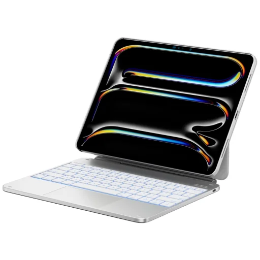 iPad Air 13" 2024/2025 Typecase Edge+ klávesnicové puzdro strieborné - 2