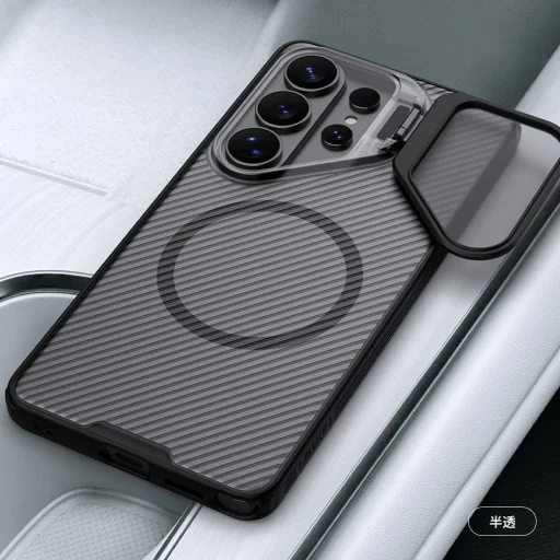 Samsung Galaxy S26 Ultra Priehľadný Čierny Nillkin CamShield Prop Magnetic (s priehľadnou šošovkou) obal - 9