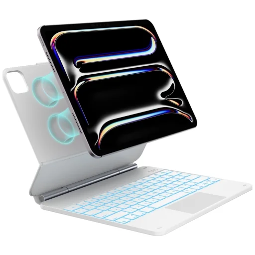 iPad Pro 13" 2024/2025 Typecase Edge klávesnicové puzdro biele - 1