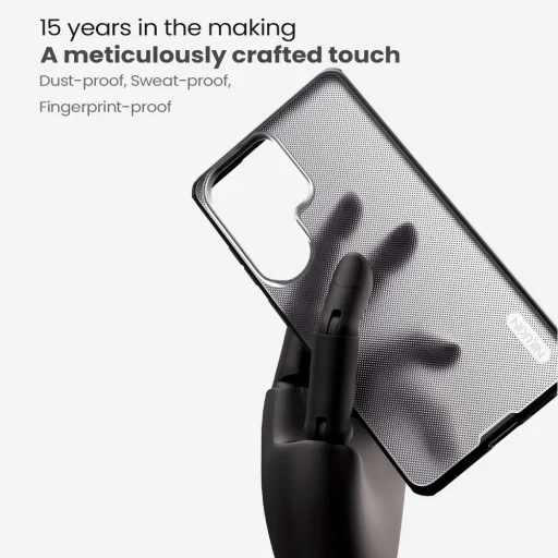 Samsung Galaxy S26 Ultra priehľadný čierny Nillkin Super Frosted PRO zadný kryt - 3