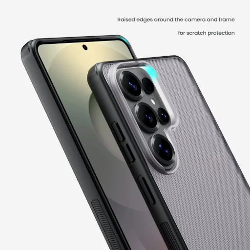 Samsung Galaxy S26 Ultra priehľadný čierny Nillkin Super Frosted PRO zadný kryt - 5