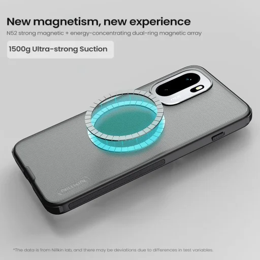 OnePlus 15R Priehľadný Čierny Nillkin Super Frosted PRO Magnetický Zadný Kryt - 3