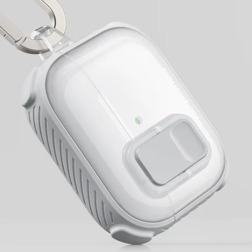 AirPods Pro 3 Biele AmazingThing Titan Pro Mag Puzdro Priehľadné - 13