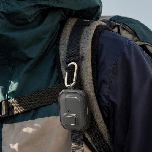 AirPods Pro 3 AmazingThing Titan Pro Mag Clear puzdro - Čierny - 13