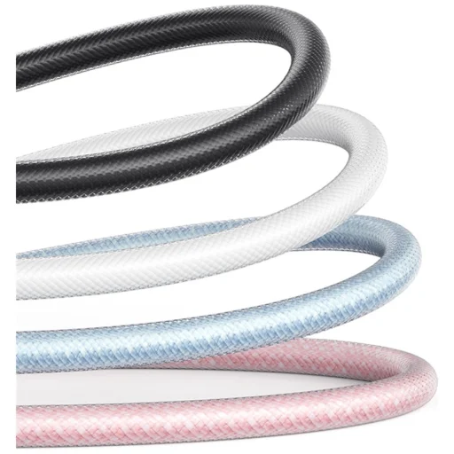 USB-C USAMS Cloud Series US-SJ658 6A USB-A - USB-C 1.2m ružová - 4