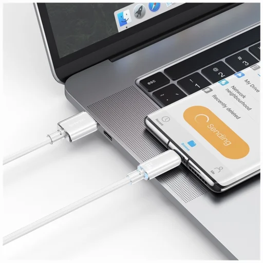 USB-C USAMS Cloud Series US-SJ658 6A USB-A - USB-C 1.2m ružová - 8