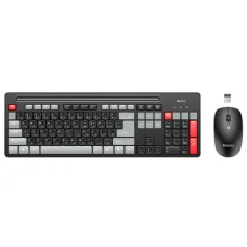 Yesido - Bezdrôtová súprava klávesnice a myši (KB43) - 2.4GHz, 104 klávesov, DPI:800-1000-1600, Rýchly prenos dát, Nízka latencia - Čierna