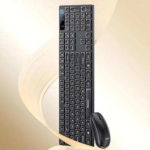 Yesido - Bezdrôtový set klávesnice a myši (KB42) - 2.4GHz, 1000DPI, Plug&Play, smart čip - Čierna - 2